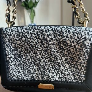 Talbots RARE tweed back & white shoulder bag SOLD OUT in Talbots stores & online